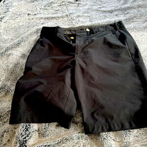 lululemon athletica Black Flat Front Men Shorts